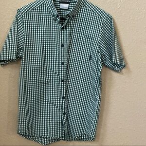 Columbia Green Plaid Casual Shirt